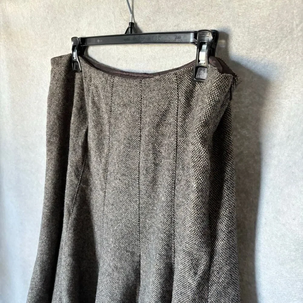 Michael Kors Wool Fit & Flare Skirt Size 12 Career Wear Office